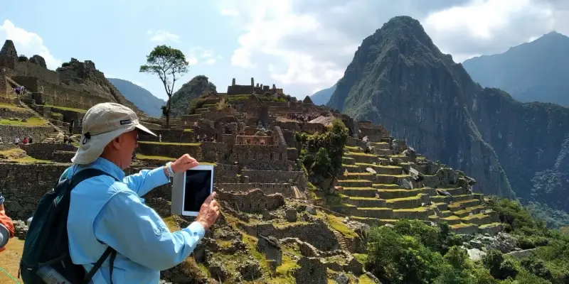 taking pictures in machu picchu peru travel packages